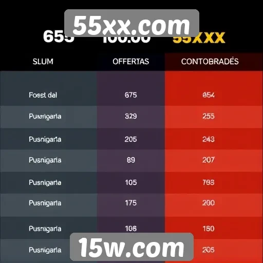 Comparação de jogos disponíveis no 55xx.com e concorrentes